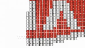 Beaded Badge, Car Emblem Kia. 3D Tutorial