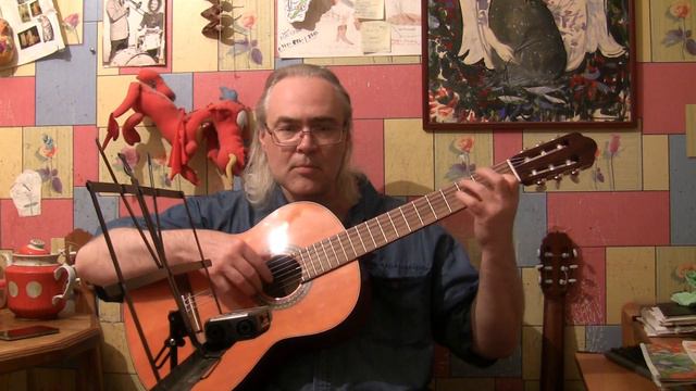 Классическая гитара работы мастера Д.Голубева смотреть онлайн