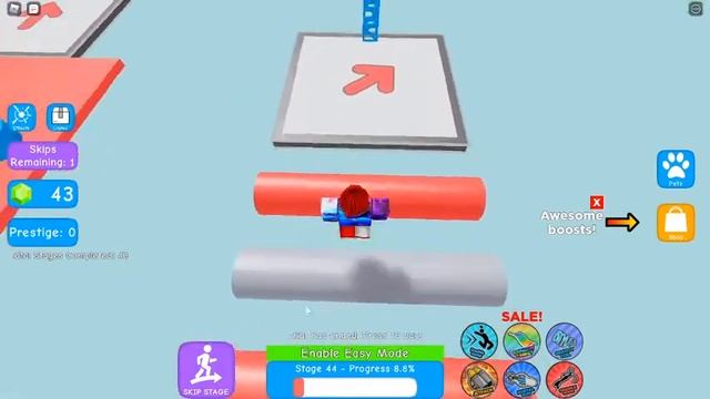 Играем в роблокс, Мега-паркур. смотреть онлайн