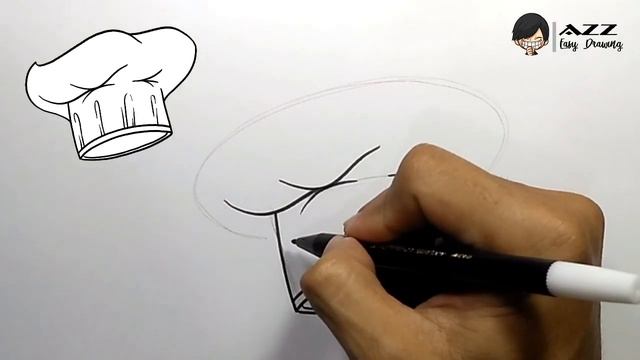 How to draw Chef Hat step by step смотреть онлайн