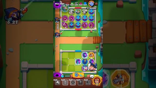 Rush Royale || Coop World Record 2001 Waves TT l Nyras and TT l DonelDon смотреть онлайн