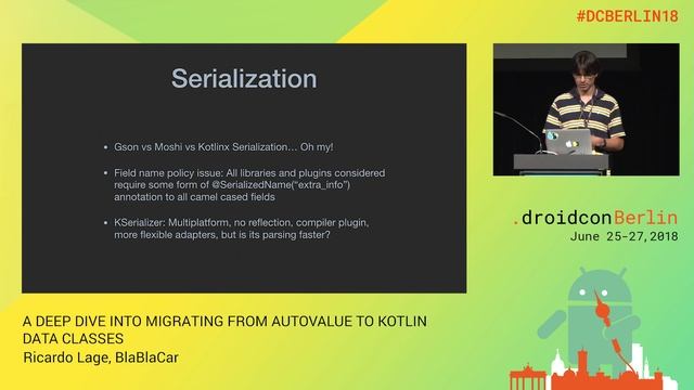 #DCBerlin18 407 Lage Migrating from Autovalue to Kotlin Data Classes DAY1 смотреть онлайн