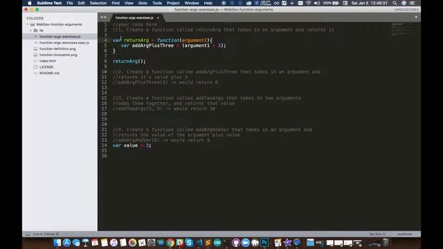 JS:(1-B) Function Arguments смотреть онлайн