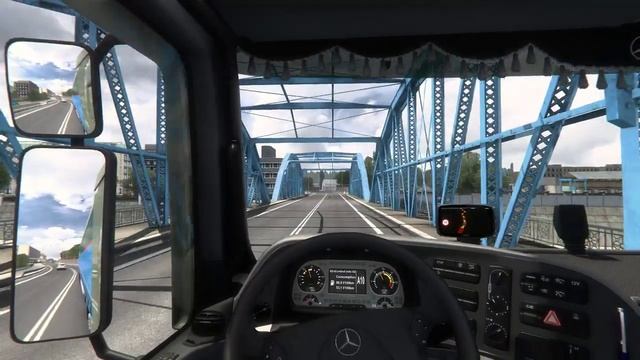 Euro Truck Simulator 2 | ETS2 1.46 | Mercedes Actros MP2 V8 | Poznan (PL) to Wien (A) смотреть онлайн