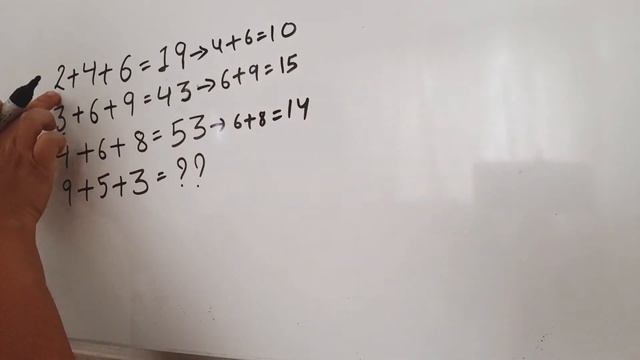 IF 2+4+6=19 3+6+9=43 4+6+8=53 THEN 9+5+3=?? Can you solve this? Maths Puzzle! Reasoning Tricks! смотреть онлайн