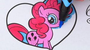 Coloring My Little Pony Valentine's Day Hearts Coloring Page Prismacolor Markers | KiMMi THE CLOWN