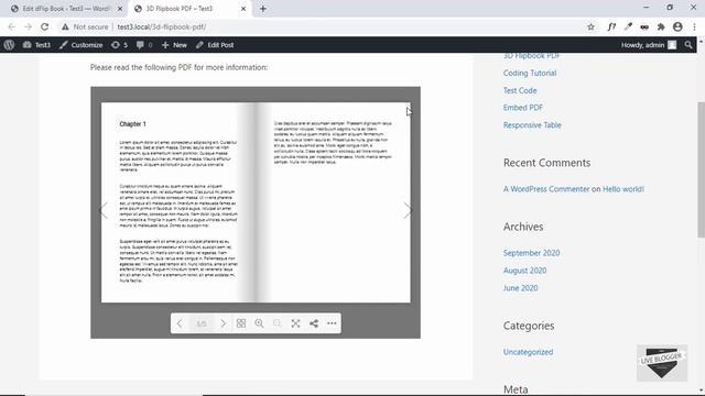 How To Add 3D Page Flip Animation To PDF In WordPress смотреть онлайн