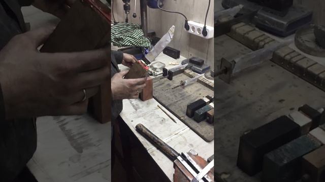 Сборка рукояти ножа ручной работы смотреть онлайн