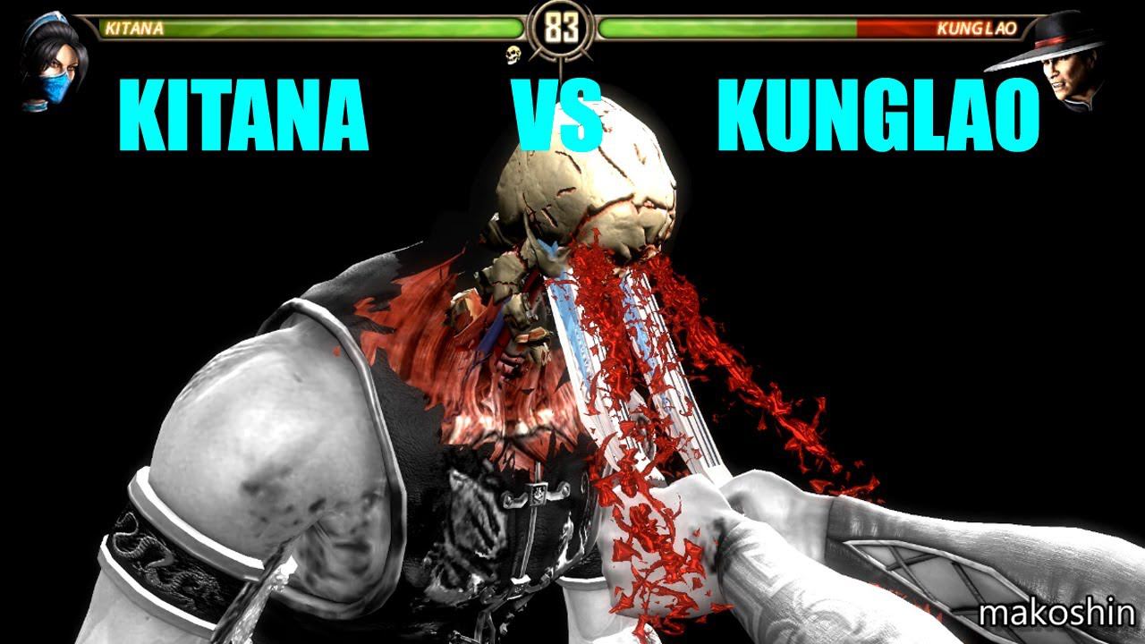 Mortal Kombat Komplete Edition - KITANA VS KUNGLAO смотреть онлайн