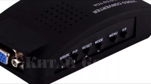 ? Как подключить монитор VGA к тюльпану или ПК к телевизору. Конвертер VGA в RCA и RCA в VGA.