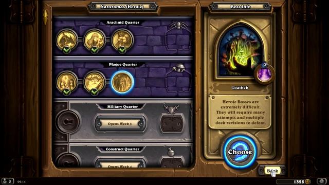 Hearthstone Curse of Naxxramas (Heroic Mode) - Plague Quarter - Final Boss: Loatheb смотреть онлайн
