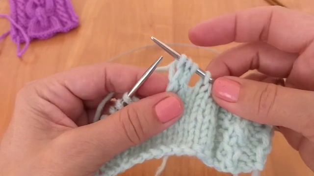 Рельефный пышный жгут-коса. Вязание спицами. смотреть онлайн