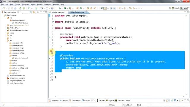 Rabs Developer How to create simple tabs in android application xml/Java смотреть онлайн