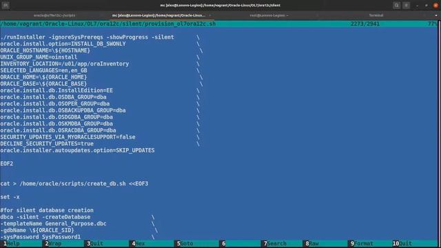 Silent InstaLL ORACLE Database 12c on ORACLE Linux 7.9 смотреть онлайн