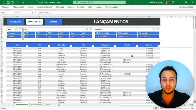 Planilha Controle Financeiro Excel e Dashboard | Baixar Grátis | Entradas e Saídas | Fluxo de Caixa смотреть онлайн