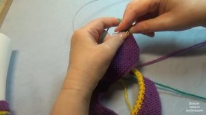 Вязание спицами домашние тапочки #105