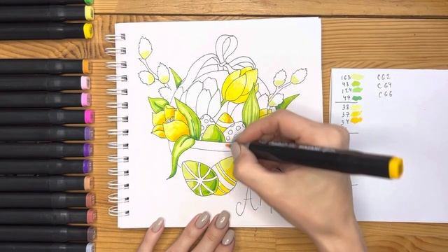 Рисунок скетч маркерами 