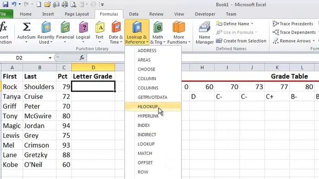 VLoopkup, HLookup and Transpose - Excel Tutorial смотреть онлайн