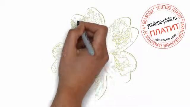 Как нарисовать карандашом поэтапно цветы лютик смотреть онлайн