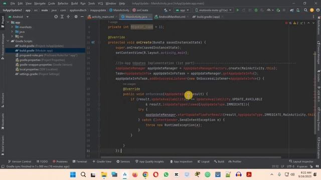 In-App Update Implementation A to Z in Bangla || ইন অ্যাপ আপডেট ইমপ্লিমেন্টেশন এর সবচেয়ে সহজ উপায় смотреть онлайн