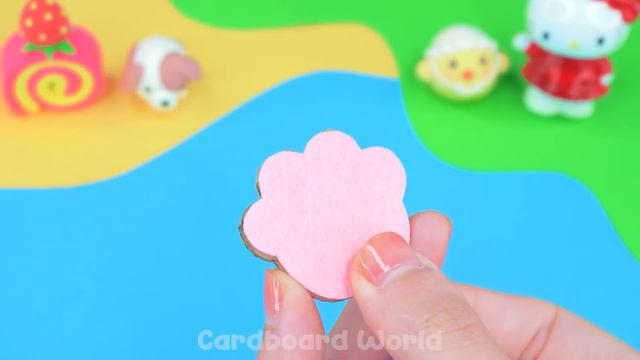Build Cutest 2 Storey Pink Hello Kitty House has Rainbow Slide Pool from Slime - DIY Miniature Hous смотреть онлайн