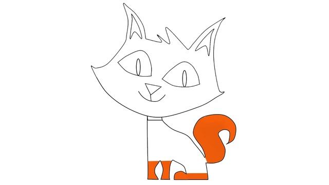 Как нарисовать кошка | Раскраски детей HD | Рисование и окраска смотреть онлайн