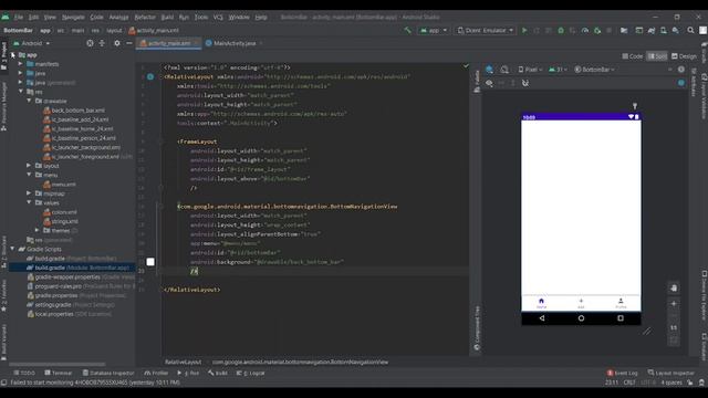 How To Make Bottom Navigation Bar With Fragments | How To Create Bottom Bar In Android Studio JAVA смотреть онлайн