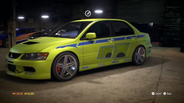 Need For Speed 2015 - 2 Fast 2 Furious - Mitsubishi Lancer Evolution
