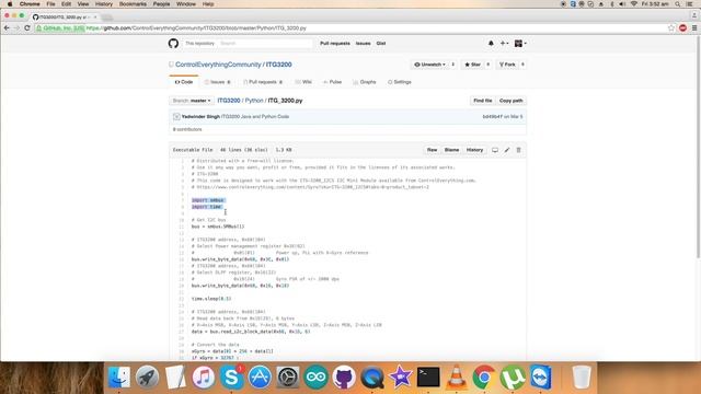 Raspberry Pi ITG-3200 Gyro Angular Rate Sensor Python Tutorial смотреть онлайн