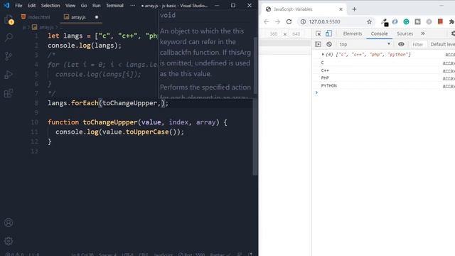 Array forEach method in JavaScript | JavaScript Array methods tutorial (Hindi) смотреть онлайн