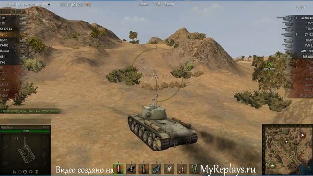 WOT: Эль-Халлуф - КВ-1С - 3 фрага - смотреть онлайн