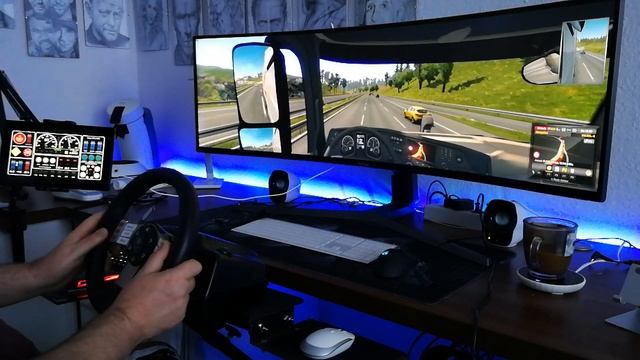 ETS 2 Testlauf auf 49 Zoll Monitor c49hg90 смотреть онлайн