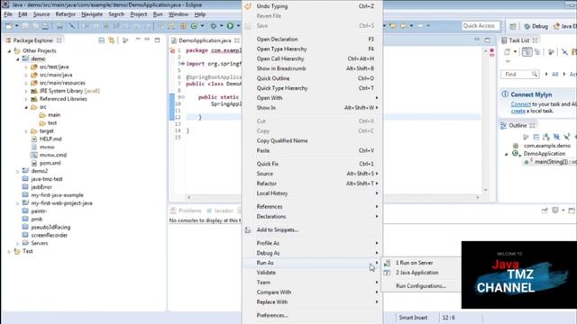 Java Eclipse error method not found in class : spring boot смотреть онлайн