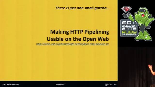 0-60 with Goliath: building high-performance (Ruby) web services Ilya Grigorik смотреть онлайн