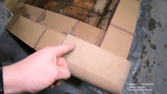 444. Каминопечь ручной работы. Первые ряды. Точим кирпич. Беларусь. смотреть онлайн