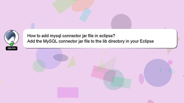 How to add mysql connector jar file in eclipse? смотреть онлайн