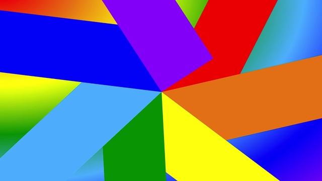 Светодинамическая композиция: "Вращающийся 7-цветик с длинными лучами на 7-цветном фоне" смотреть онлайн