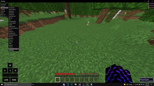 Horion 1.18.0 Minecraft Windows 10 Bedrock Edition Hacked Client смотреть онлайн
