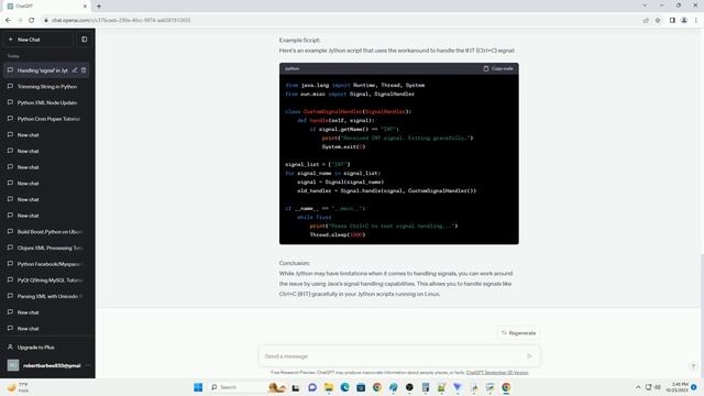 Why can I not import the Python module signal using Jython in Linux смотреть онлайн