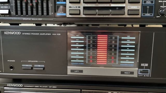 Kenwood - KX-95W Deck KT-75 Tuner KM-105 Amplifier KC-105 Preamp KD-65F Turntable DP-850 CD Player смотреть онлайн