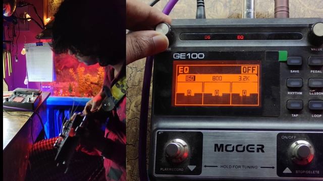 Mooer GE 100 Riff tune... #mooerge100 #mooer #riff #metal #processor #effects #padel #mooerge150 смотреть онлайн