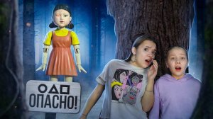 КУКЛА из ИГРЫ В КАЛЬМАРА в РЕАЛЬНОЙ ЖИЗНИ! ОНА СУЩЕСТВУЕТ! МОЙ ДРОН ЗАСНЯЛ ЕЁ!