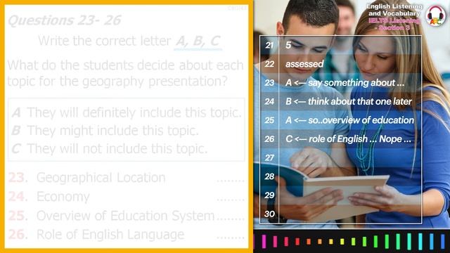 Cambridge IELTS Listening Practice | Section 3 | Geography Presentation смотреть онлайн