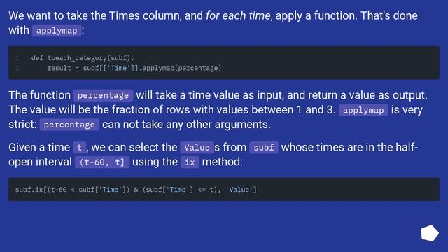 Customizing rolling_apply function in Python pandas смотреть онлайн