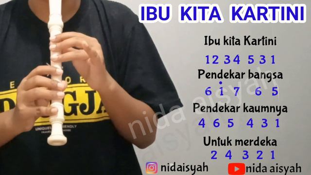 NOT ANGKA RECORDER IBU KITA KARTINI | TUTORIAL MUDAH MAIN RECORDER LAGU WAJIB IBU KITA KARTINI смотреть онлайн