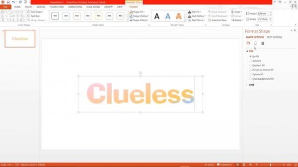 Create Gradient Text Effect In Microsoft PowerPoint