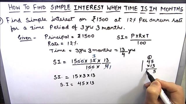 How to Find Simple Interest When Time Period is in Months / Finding Simple Interest (Time in Months смотреть онлайн