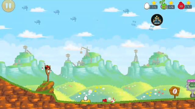 Angry Birds Classic Gameplay - Episode - Red's Mighty Feathers - Chapter - Level 1-5 - Three Stars смотреть онлайн