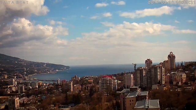 Камера - Ялта, Крым 2017-03-18. День за 7 минут смотреть онлайн