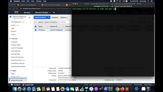 How to mount EFS on EC2 instance смотреть онлайн